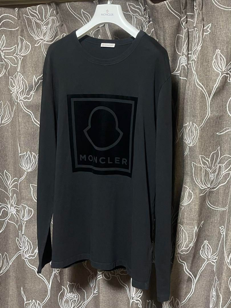 国内正規モンクレール MONCLER ロンT 長袖 グラデロゴ 定価70000円 極上☆国内正規モンクレール MONCLER 長袖 ロンT 定価 7万5000円