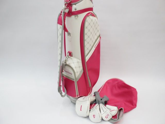 レディース ブリヂストン ツアーステージ CL ピンク 8本セット キャディバッグ付 2724