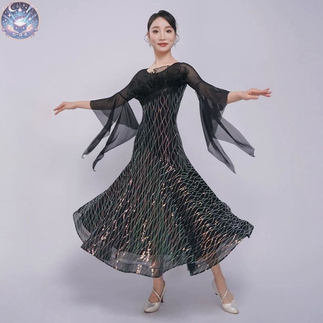 ♥ キラキラスパンコールワンピース ダンスパーティーや練習着にも最適
