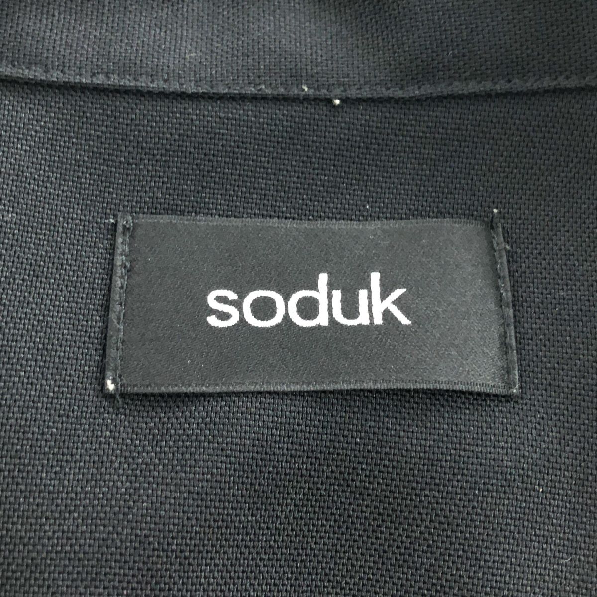 soduk / スドーク | circle pocket shirt サークルポケット シャツ | ブラック/ホワイト | レディース soduk / スドーク | circle pocket shirt サークルポケット