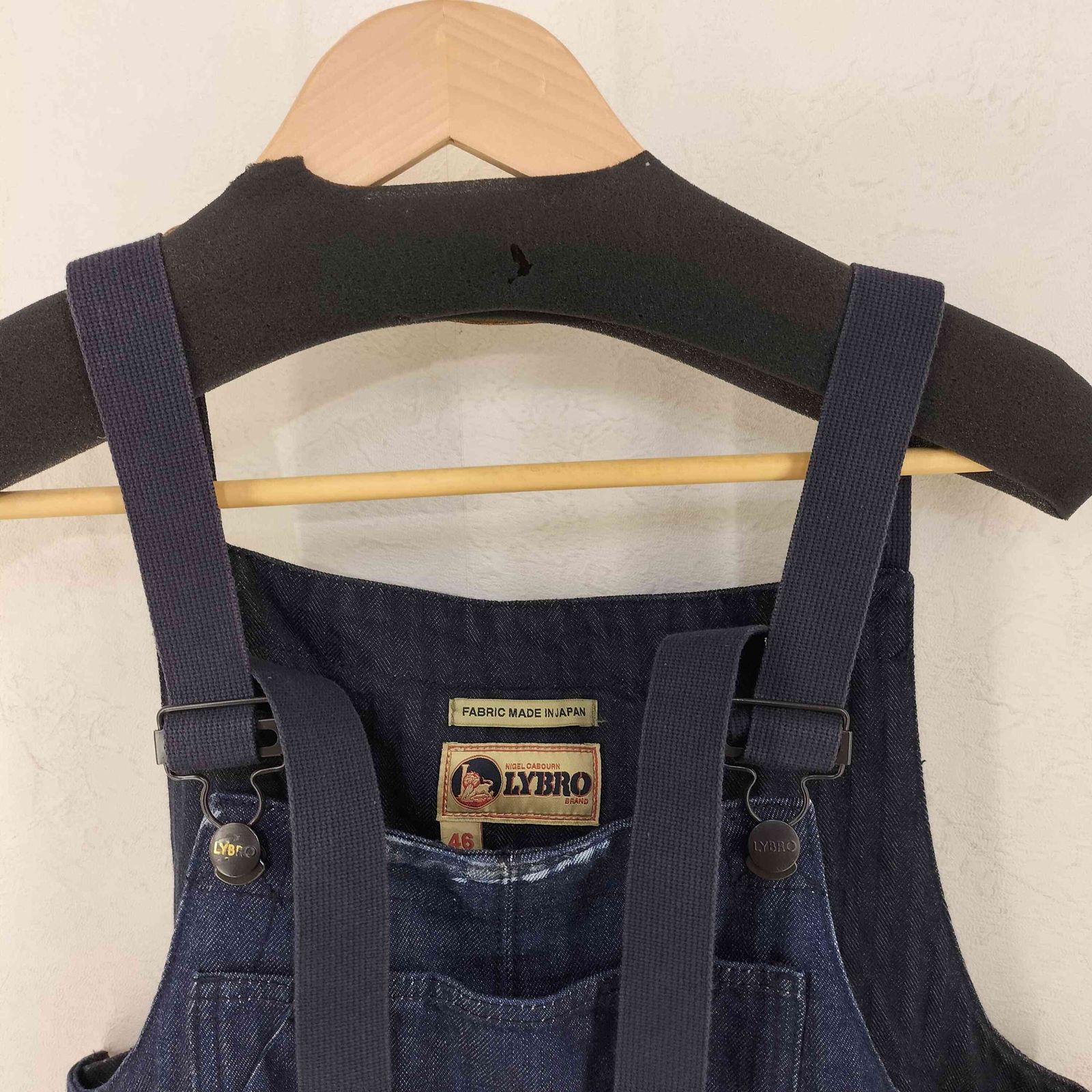 ナイジェルケーボン NIGEL CABOURN LYBRO NAVAL DUNGAREE HB-DENIM メンズ  46