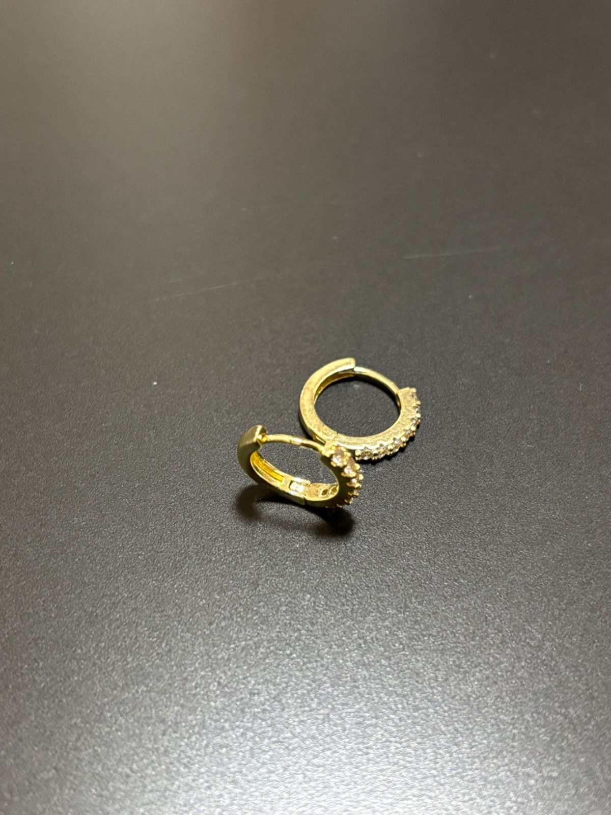 0013_金メッキ 12mm_ファッショナブルな金銀小物 ジルコニア微細埋め込み 軽ラグジュアリーピアス 気質高級感 シンプルモダンなイヤーカフ 金メッキ 金属アレルギー対応 thumbnail 4