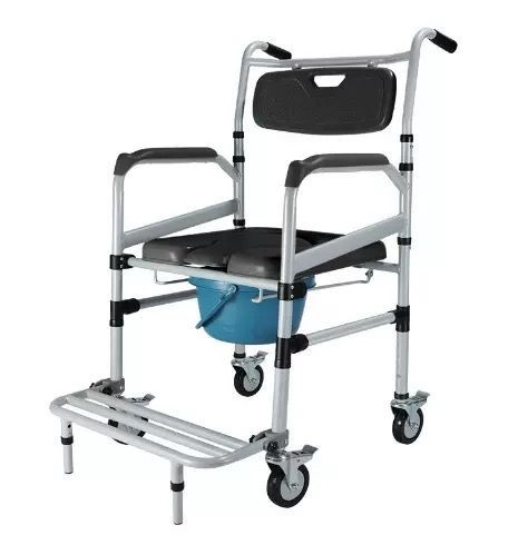 入浴用車椅子 き アルミ製４輪キャスター 介 護用品Ｕ型シートブレーキ付 便器 おメディカルサービスお風呂いす 背もたれ 転倒防止 組立簡単 齢者用 老人用 入浴