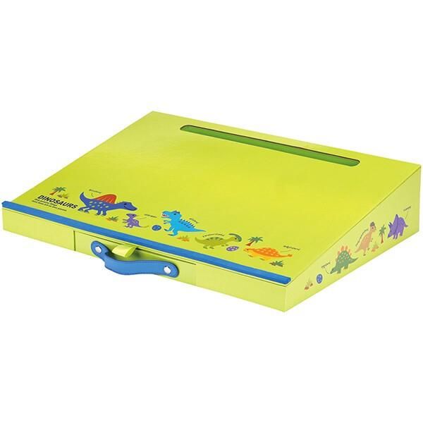 【得価，100%新品】 ディノサウルス 収納付き学習台 文房具 小物 A4 収納 DINOSAURS PICTURE BOOK 子供 子ども キッズ キャラクター スケーター 小物収納・小物入れ