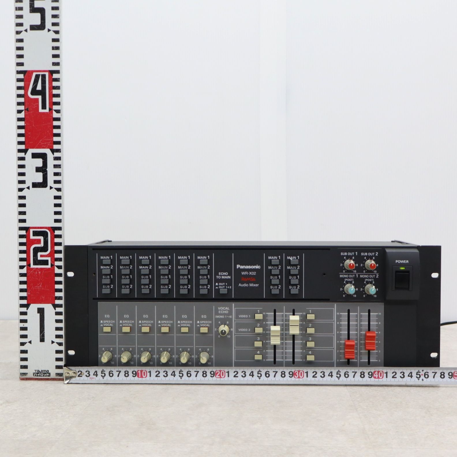 PANASONIC パナソニック WR-X02 オーディオミキサー RAMSA動作確認済み