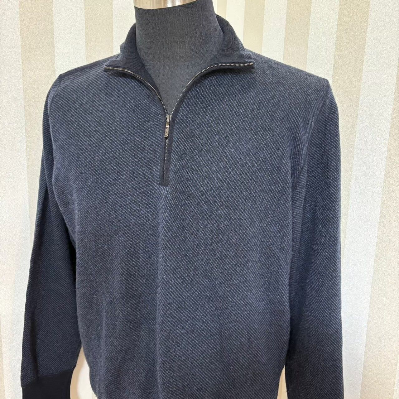 ★ITALY製★Loro Piana★カシミヤ★ニットセーター★ハーフジップ★ Classic Half-Zip Baby Cashmere Navy Blue | Loro Piana US