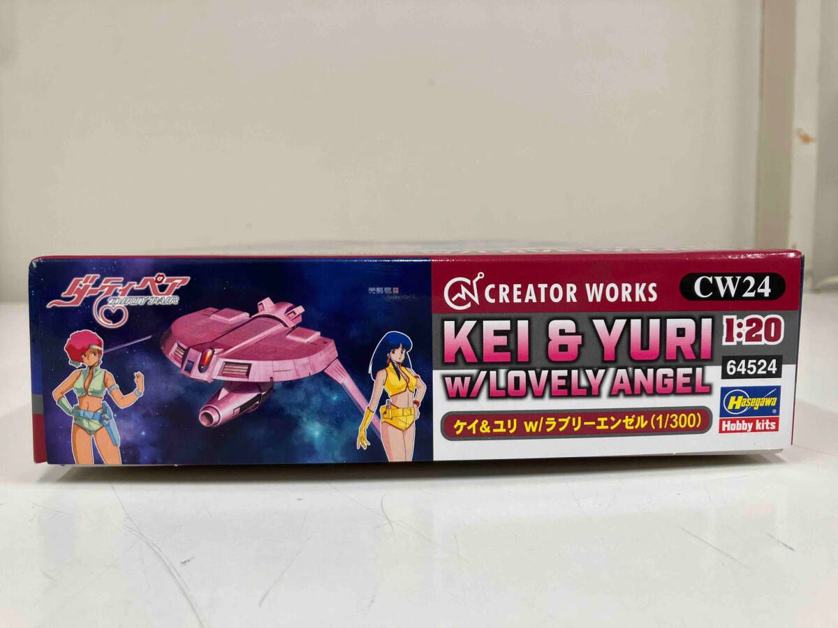 ハセガワ ダーティペア ケイ＆ユリ ラブリーエンゼル 1/20 プラモデル