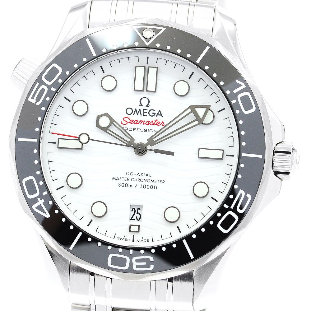 オメガ OMEGA 210.30.42.20.04.001 シーマスター ダイバー300M デイト コーアクシャル 自動巻き メンズ良品保証書 ...