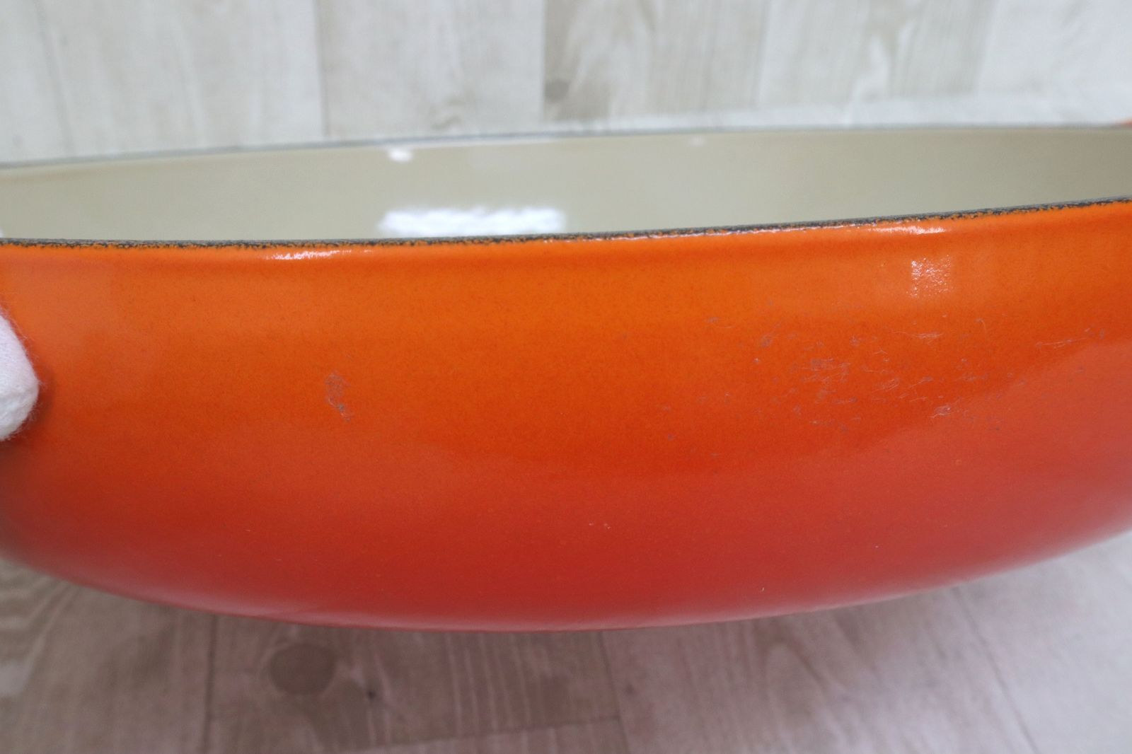 LE CREUSET ル・クルーゼ ビュッフェ・キャセロール 26㎝ オレンジ ※傷