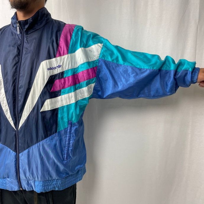 80s adidas トラックジャケット ナイロンジャケット vintage 80s