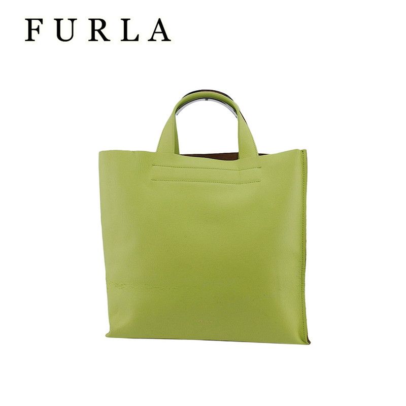 FURLA ミントグリーン ベージュ ハンドバッグ フルラ FURLA バッグ 