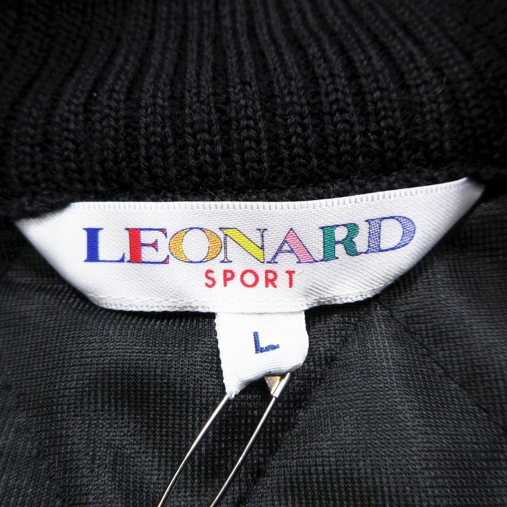 レオナール LEONARD  FLOWER キルティング ベスト ジップアップ 総柄 ウール ジレ L ブラック ur24 【中古】 レオナール LEONARD ROYAL FLOWER キルティング ベスト ジップ