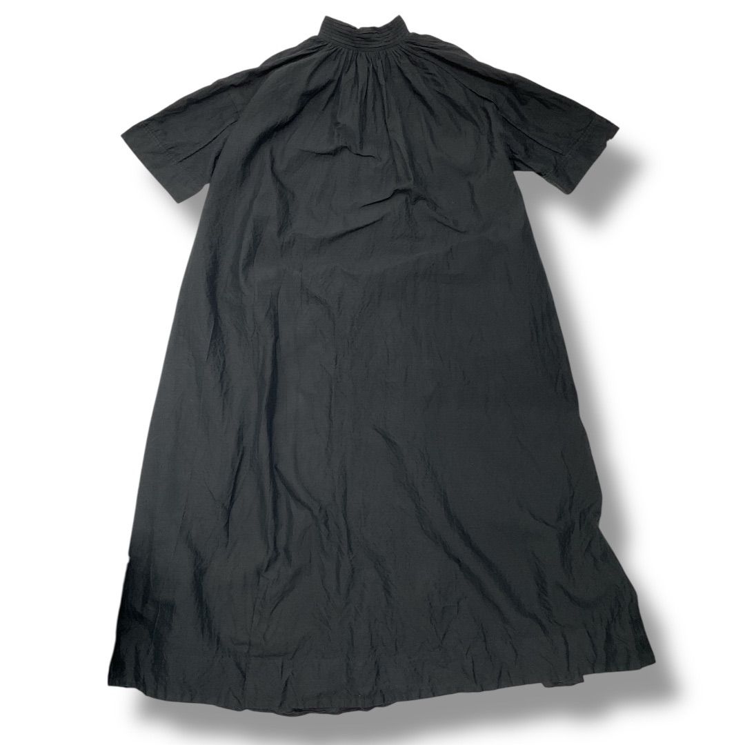 CYCLAS シクラス ロングワンピース ベルト付き 半袖 Vネック スタンド