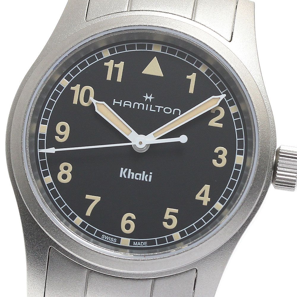 ハミルトン HAMILTON H693010 カーキ フィールド クォーツ メンズ極美  