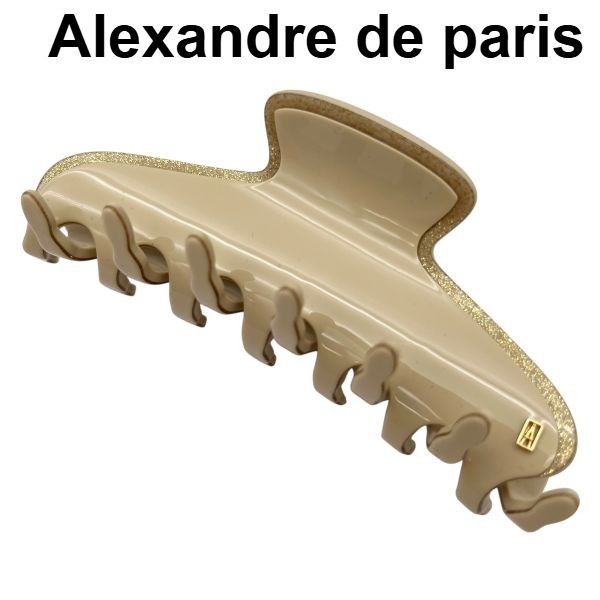 アレクサンドルドゥパリ Alexandre de paris バレッタ ヘア クリップ ベージュ レディース S5V336