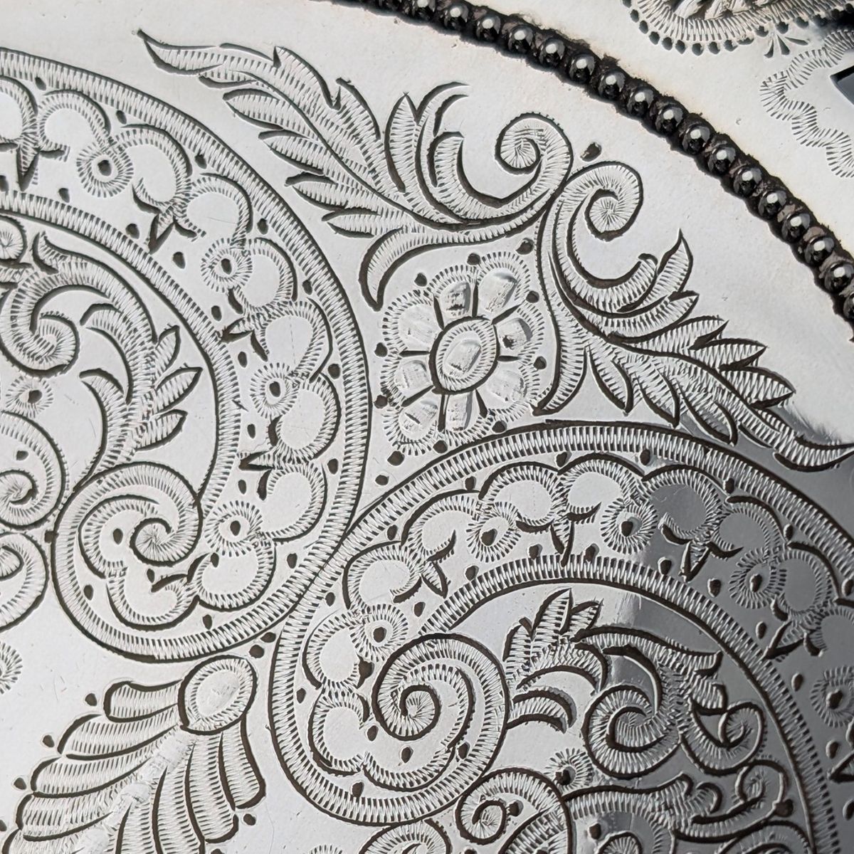 1870年 英国アンティーク シルバープレート製 可動ハンドル