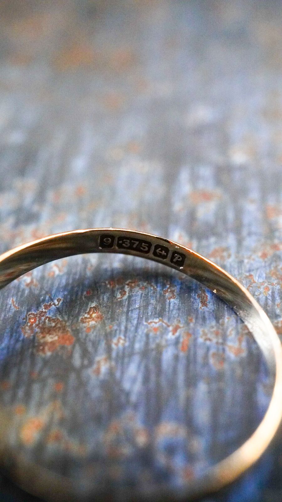 1964】U.K. VINTAGE 9ct イエロー ゴールド スクエア シグネット