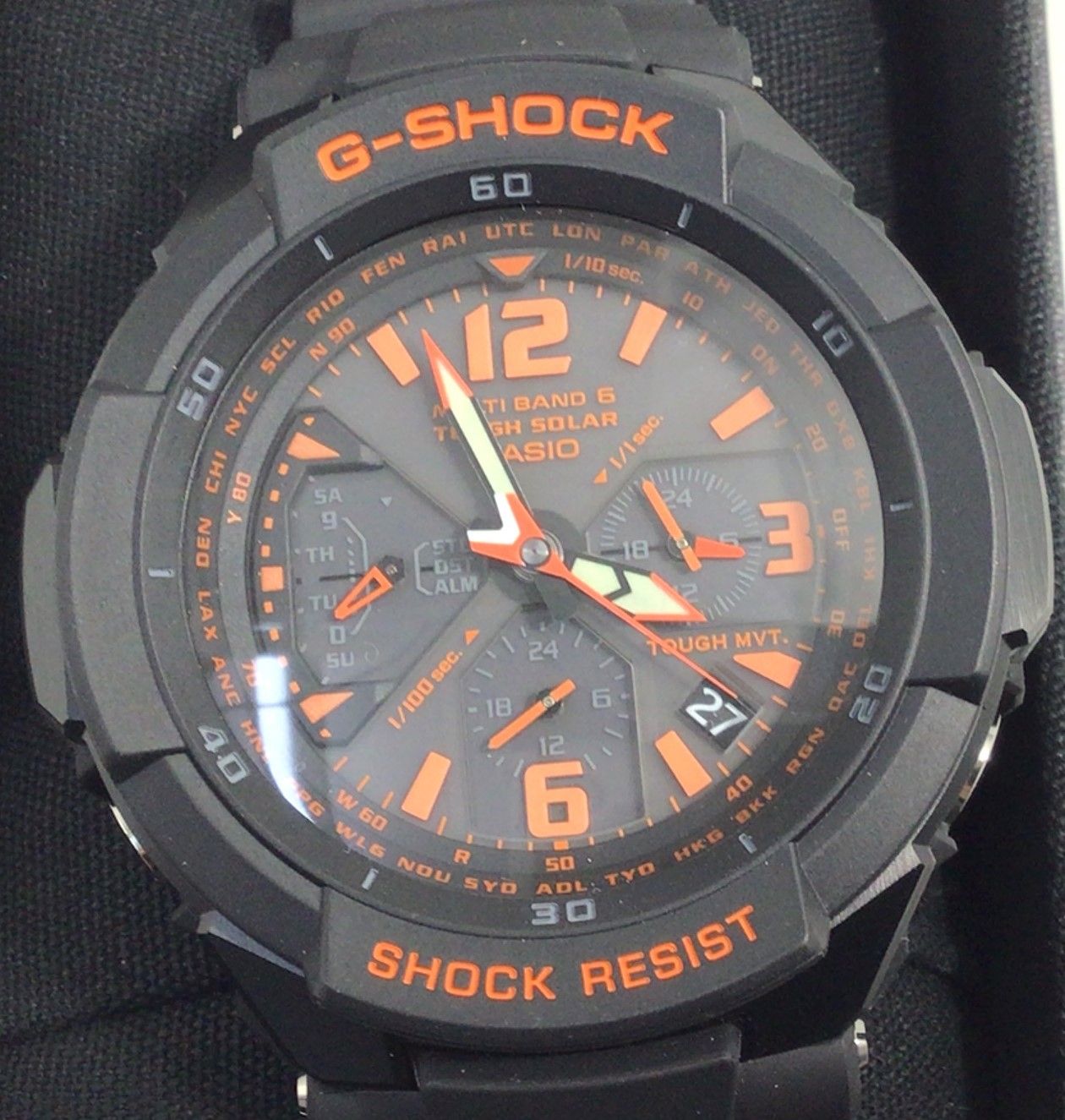 美品 STAR JEWELRY ECO 2Pダイヤ ソ－ラー 腕時計 1283.