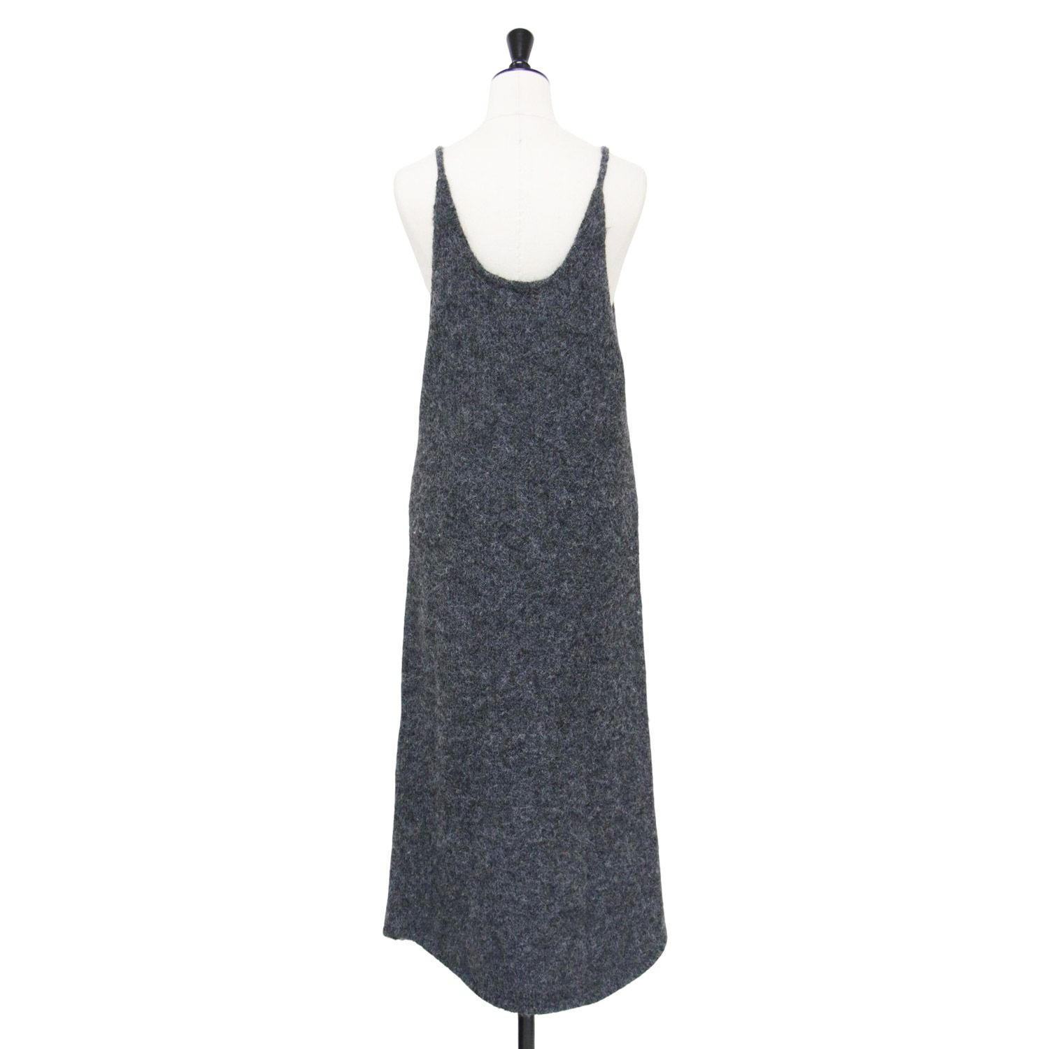 SHENERY シーナリー ワンピース グレー サイズ 36 S | 24秋冬 ニット キャミ ドレス | キャミソールワンピース | ロング Vネック タイト ウール | トップス レディース