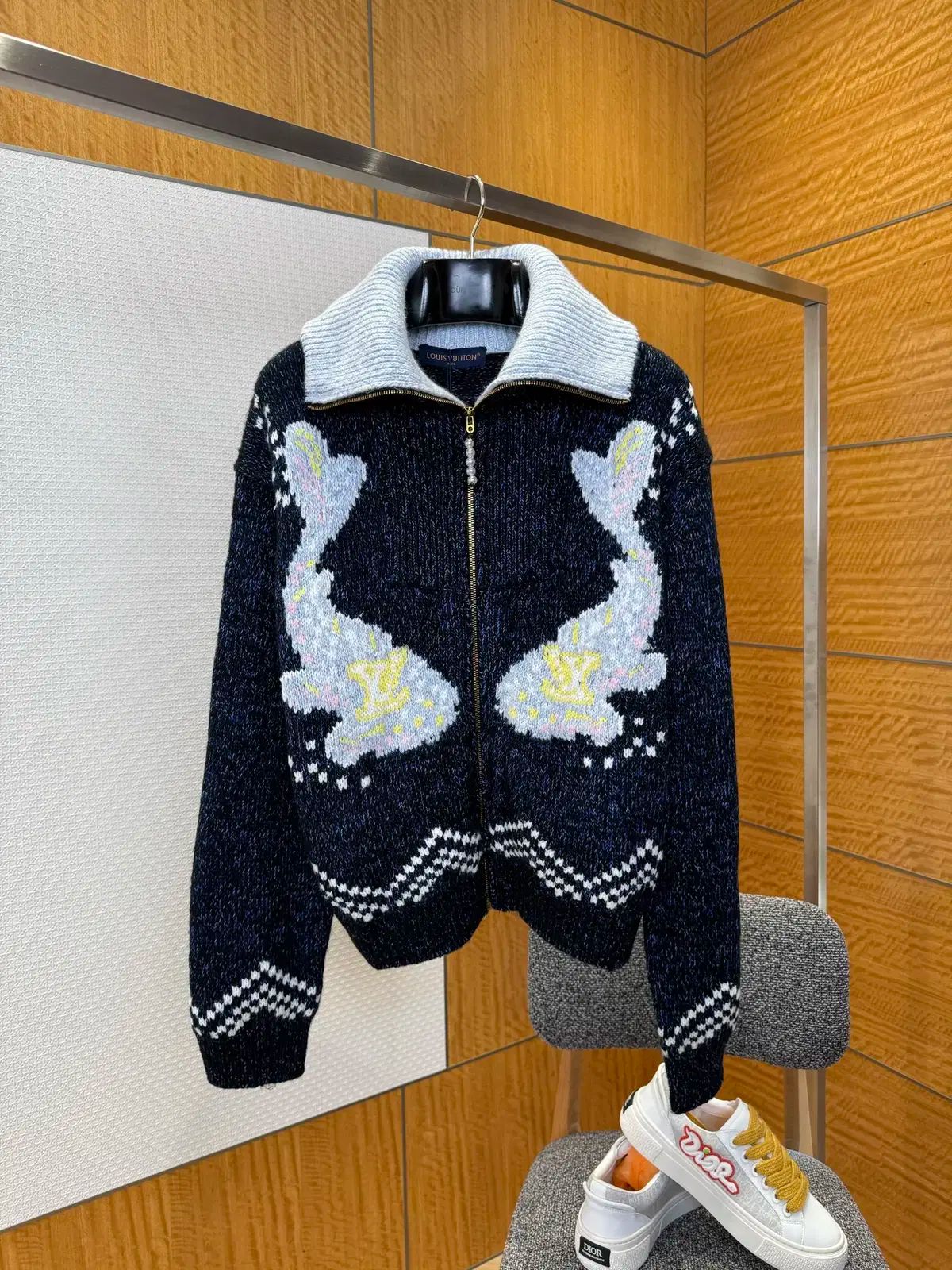 Louis Vuitton ルイヴィトン ユニセックス カジュアル ロゴ ニット セーター コート