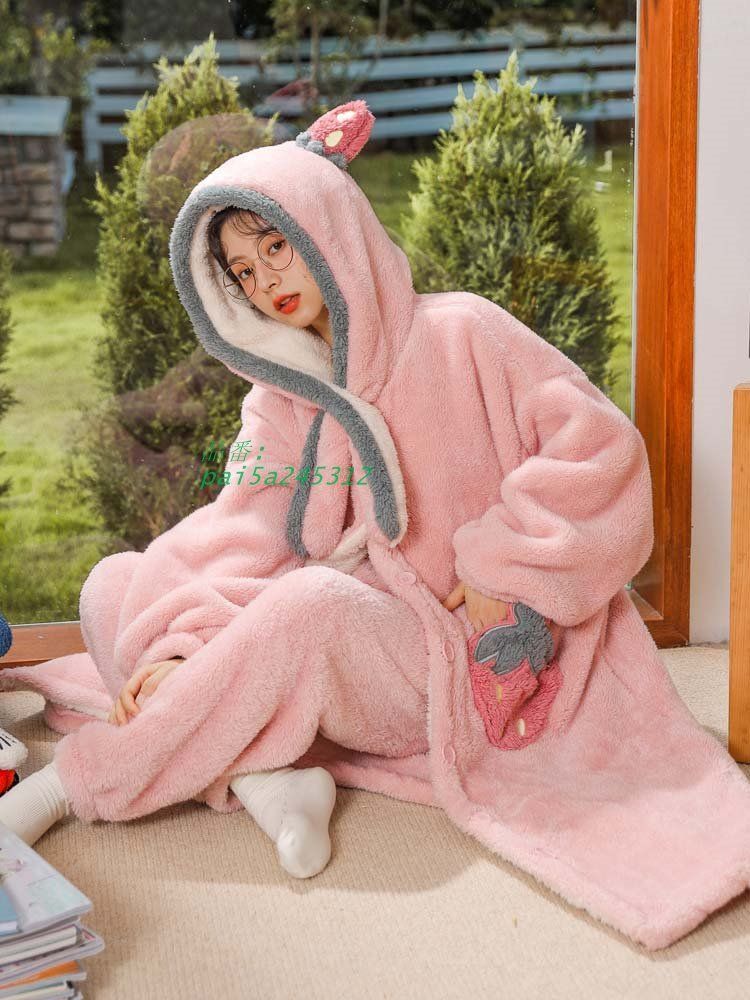 部屋着暖かい 寝巻き