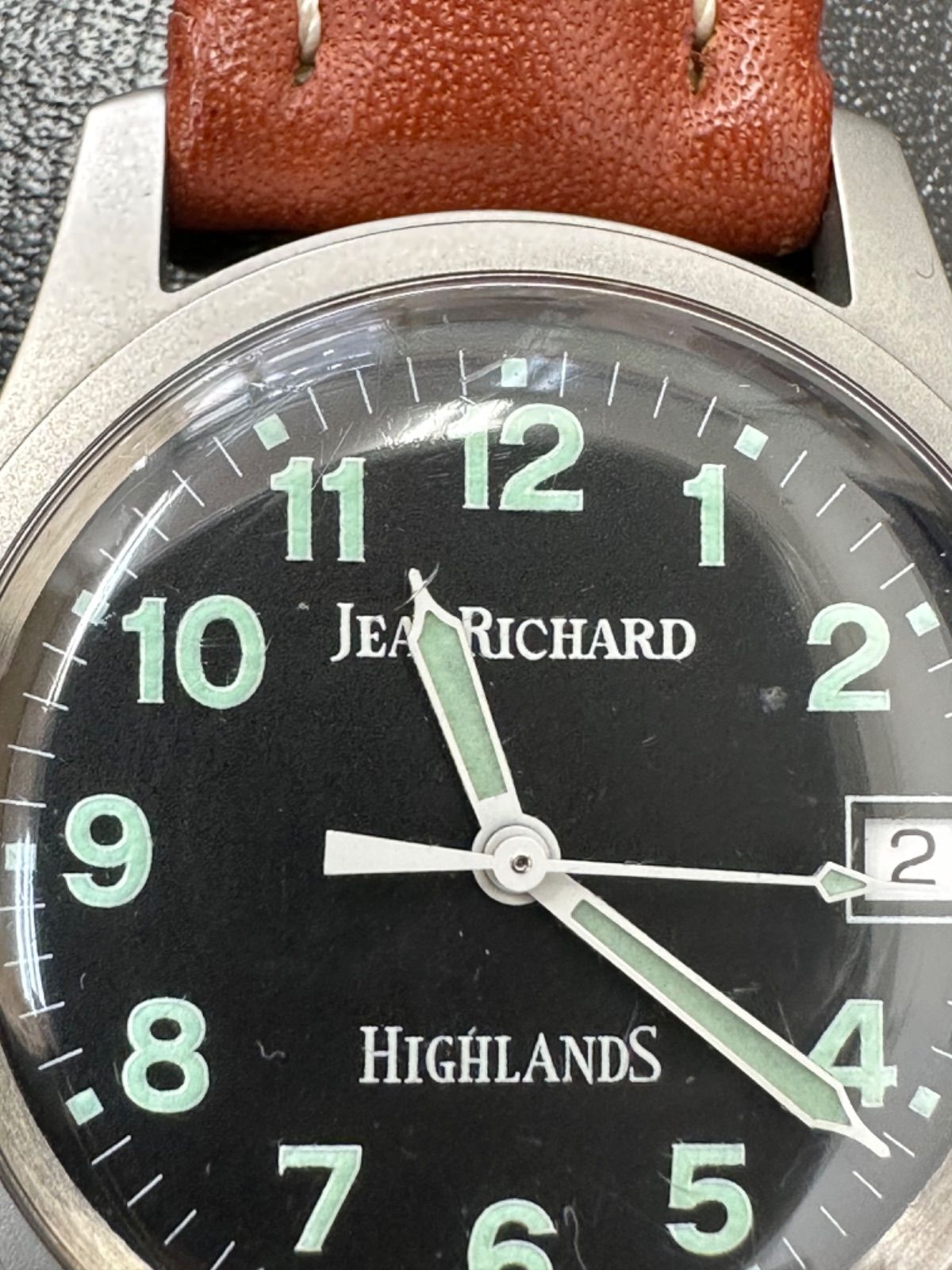 美品】ジャンリシャール JEAN RICHARD Hightlands 手巻 - たからやま