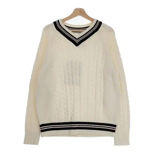 塩田 23ss クリケット ニット セーター Off-White(オフホワイト) 6 サイズ