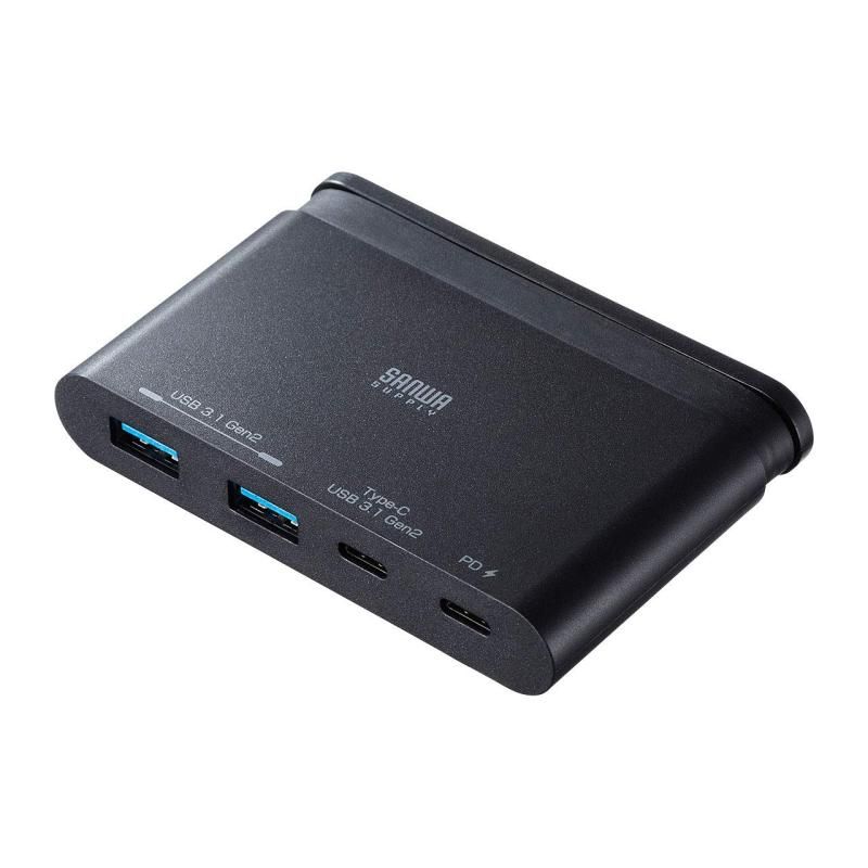 サンワサプライ Sanwa Supply USB3.1 Gen2対応 Type-Cハブ USB-3TCH17BK