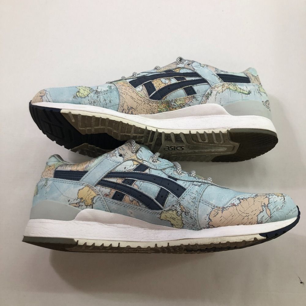 中古】04w1374∞※ ATMOS × ASICSTIGER GEL-LYTE III アトモス × アシックスタイガー ゲルライト3 ワールド  マップ 1191A197-400 スカイ/パーコート 27.5cm スニーカー 替え紐 あり【八王子店】 - メルカリ