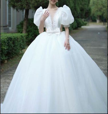 2025 ウェディングドレス ウエディングドレス ロングドレス 二次会 結婚式 前撮り ブライダル 花嫁 Aラインドレス ビッ