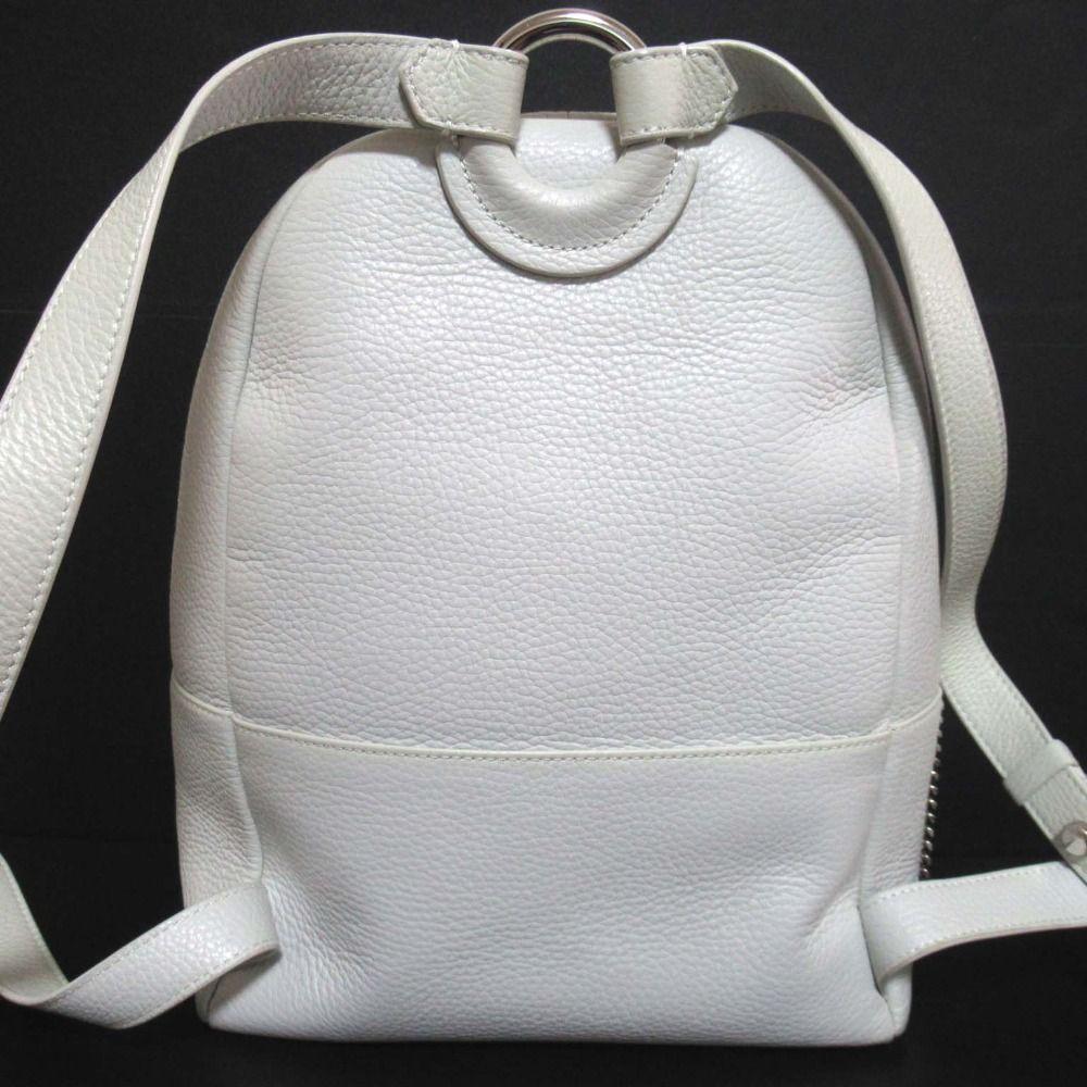 JIMMY CHOO スタッズ ホワイト レザー バックパック