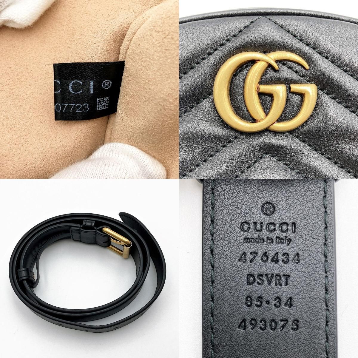 未使用 美品 GUCCI グッチ GGマーモント ウエストバッグ ベルトバッグ