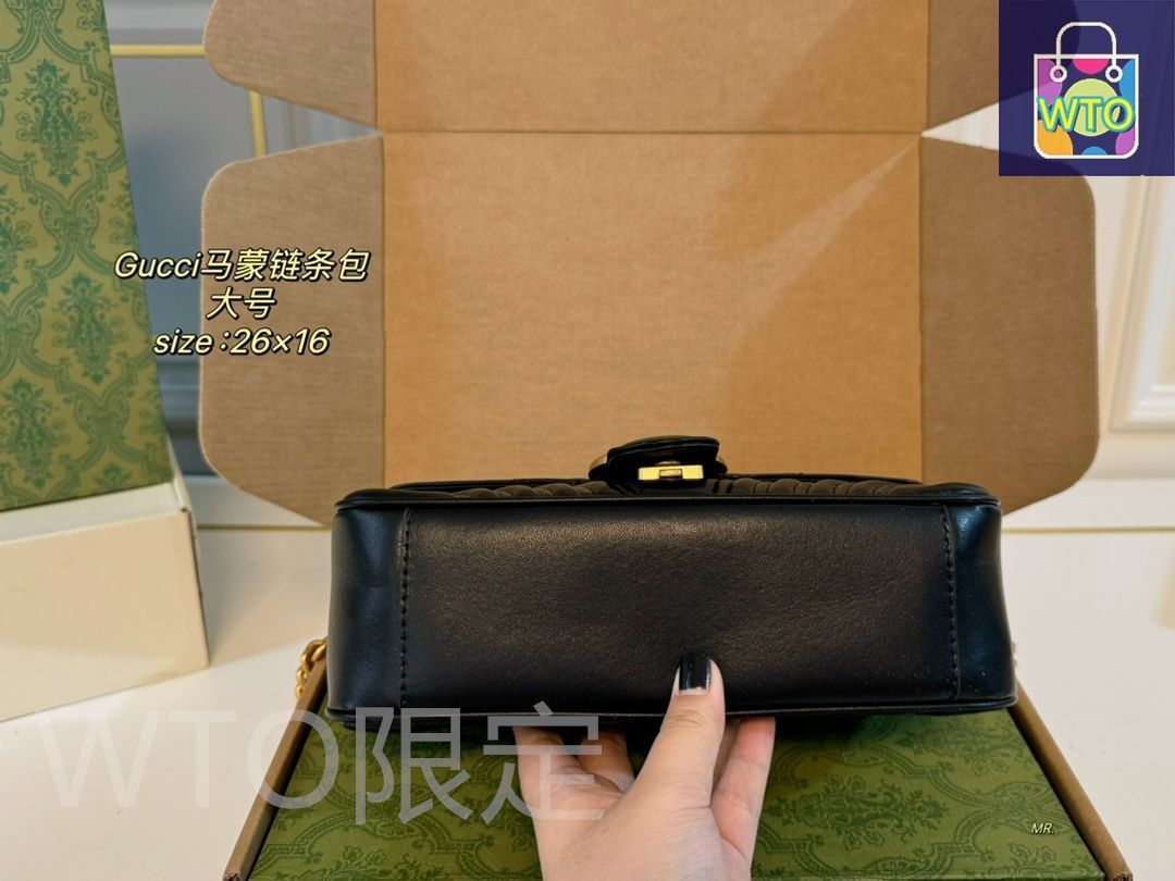 GUCCI GGマモンハンドバッグ GUCCIグッチGG Marmontミニマモンチェーンバッグ、ハンドバッグ