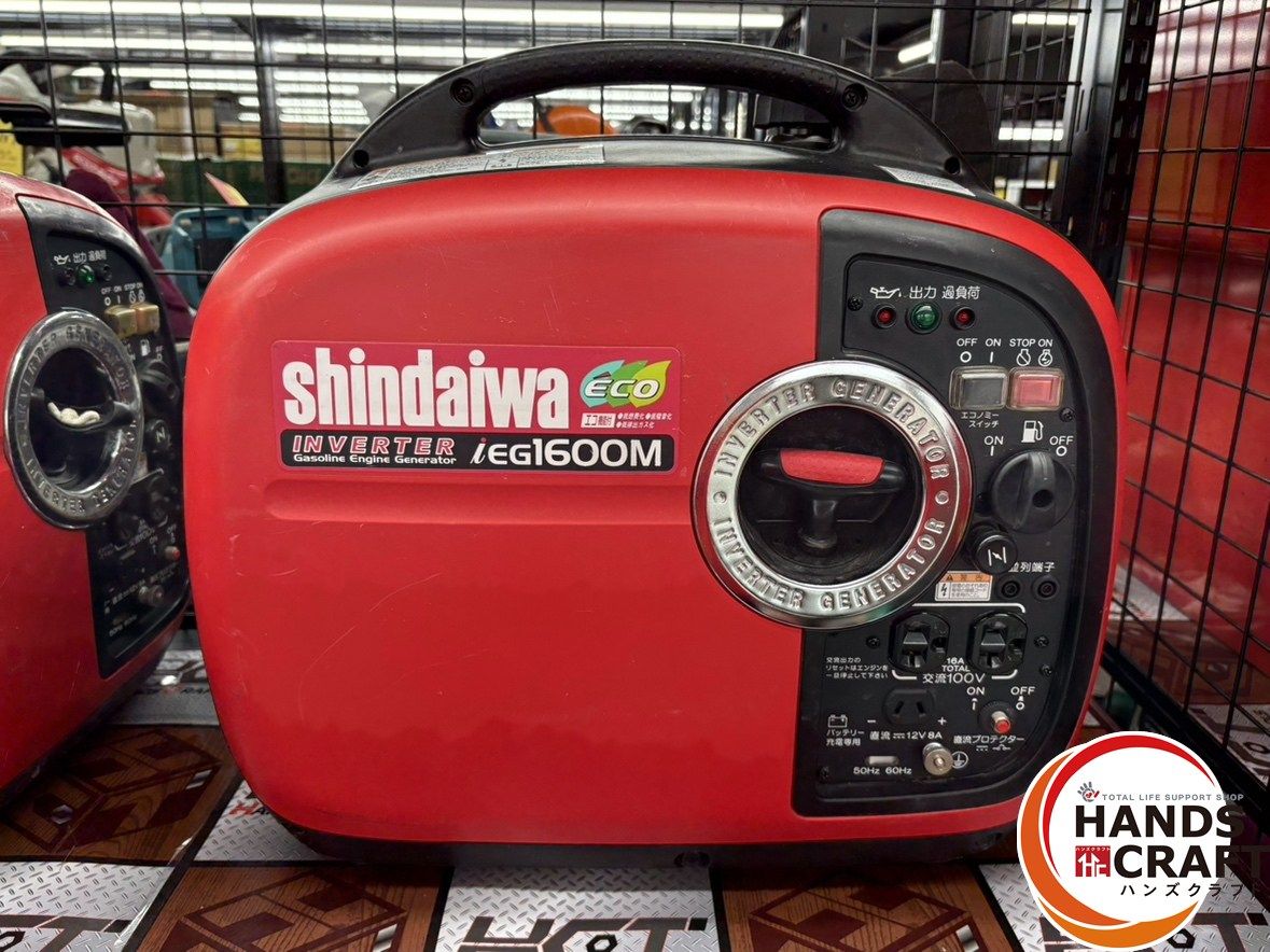新ダイワ インバーター発電機 iEG1600M-Y 新ダイワ インバーター発電機 iEG1600M 【動作良好・保証付】☆MHD4