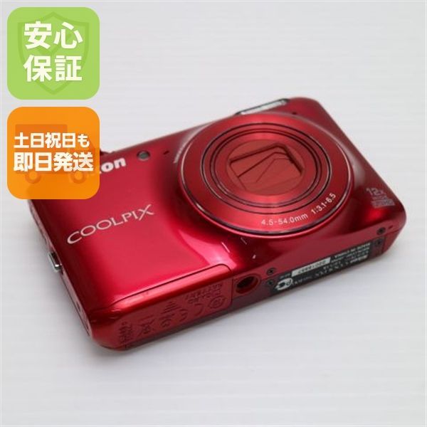 美品 COOLPIX S6400 ストア グロッシーレッド 即日発送 デジカメ