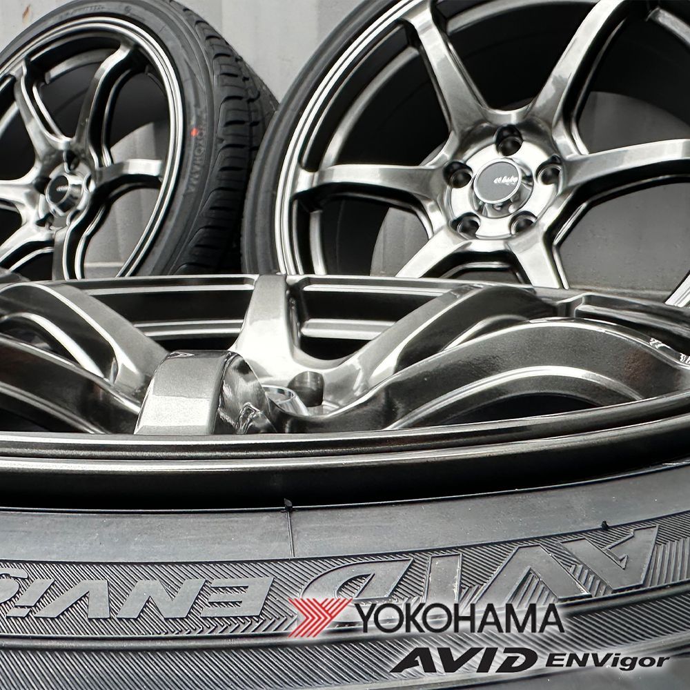 トヨタ 86 スバル BRZ 18インチ タイヤホイールセット 4本セット YOKOHAMA AVID ENVigor 225/40R18  245/40R18 Acht6 アハト6 走り系 レーシング系 ホイール - メルカリ