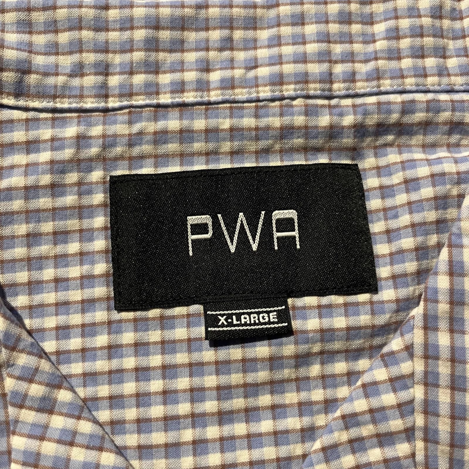 理想的な PWA MINI SUCKER S|S SHIRT LT.BLUE XL プア ミニサッカーショートスリーブシャツ ライトブルー