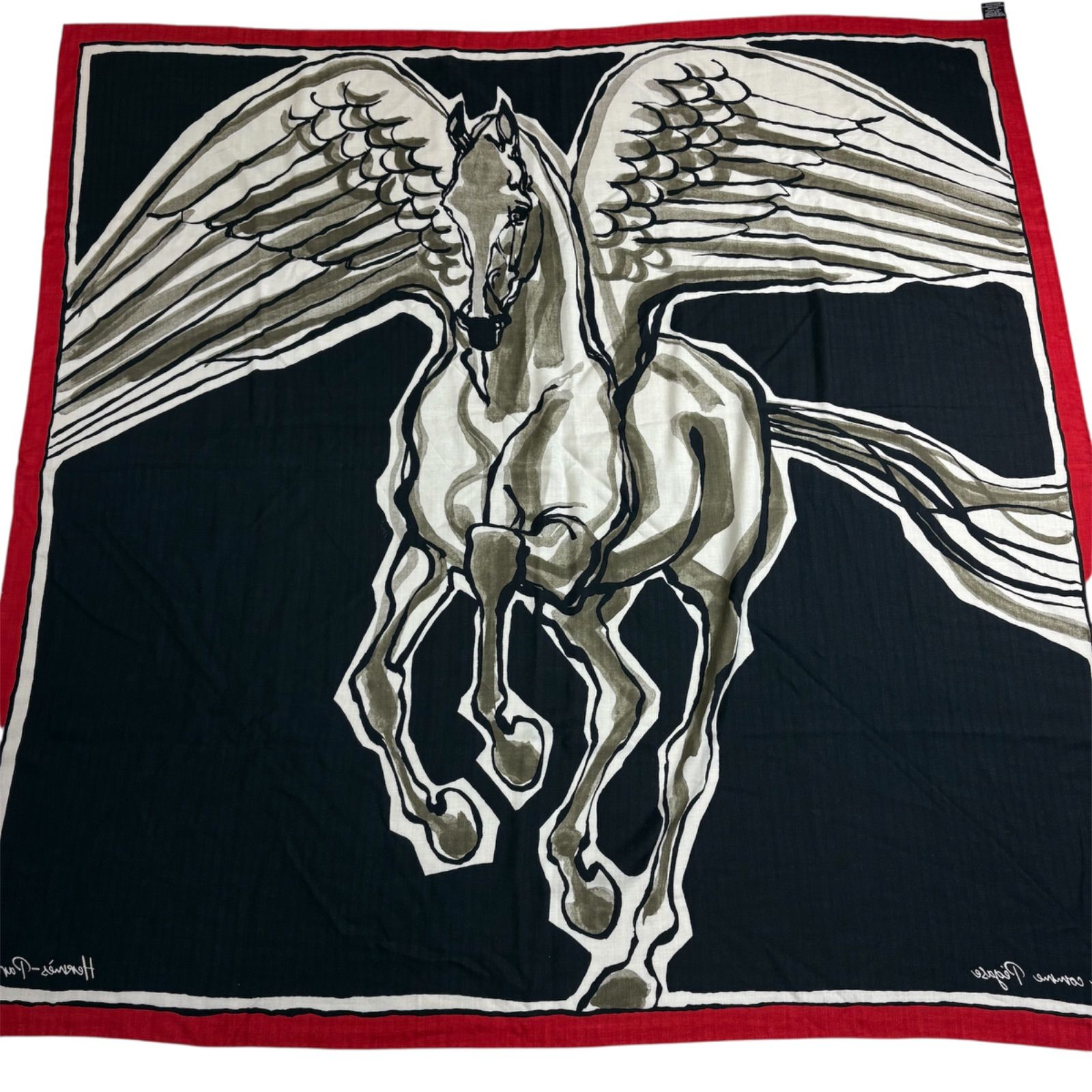 ✨❤️美品❤️ HERMES エルメス カレジェアン140　ペガサスの源泉✨ 美品 HERMES エルメス カレ140 カレジェアン 2022AW カシシル