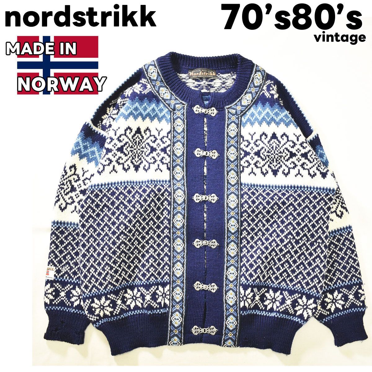 ノルウェー製 古着 nordstrikk ノードストリック メタルフック
