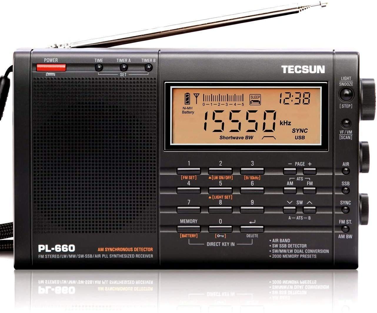TECSUN 日本正規代理店 PL-990x (PL-990) BCL 短波ラジオ FM MW SW LW ...