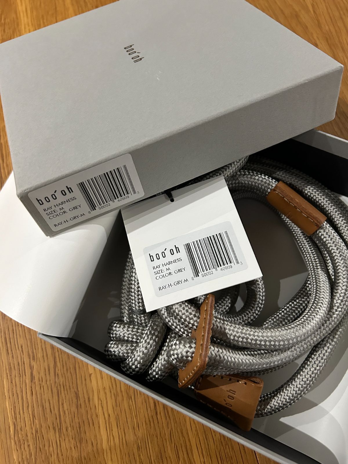 新品未使用 Boo'oh｜Ray Harness｜グレー 【Sサイズ】/【Mサイズ