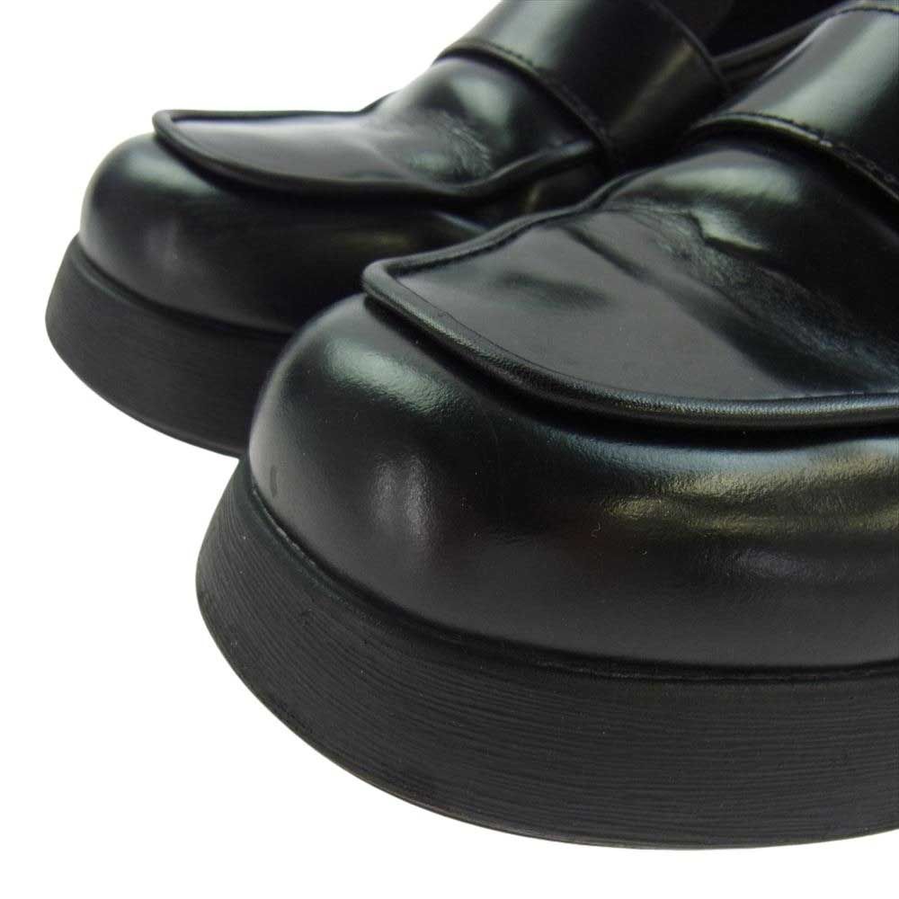 CAMPER ブラックレザー ローファー 厚底　38 CAMPER ブラックレザー ローファー 厚底 38