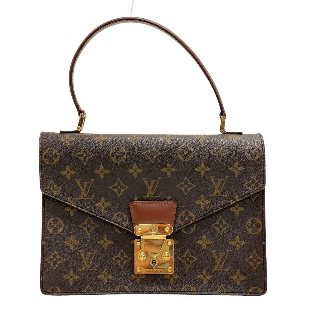 LOUIS VUITTON/ルイヴィトン ビトン M51190 コンコルド モノグラム レザー ハンドバッグ ブラウン レディース ブランド