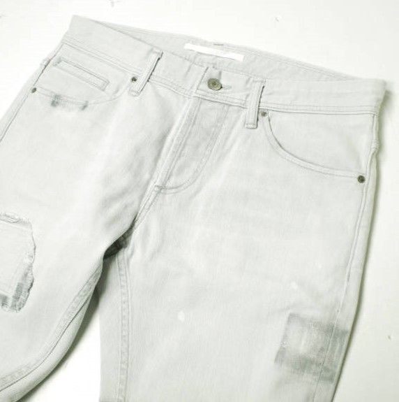 新品 e JEANS イージーンズ 日本製 SLIM 岡山児島 ダメージ＆リペア 