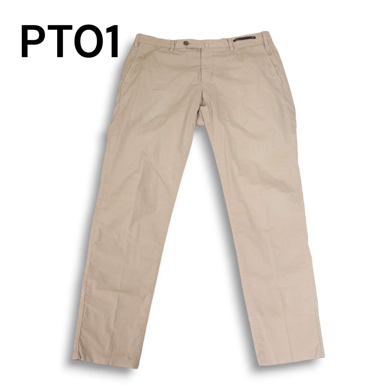 PT01 ピーティーゼロウーノ EVO FIT 通年 ストレッチ チノ スラックス パンツ Sz.48　メンズ