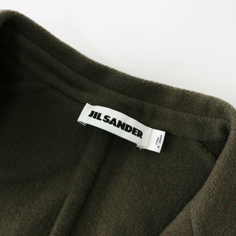 ジルサンダー Jil Sander ウールチェスターコート 34 カーキ アウター ロング イタリア製 ジャケット 二次会向け その他 