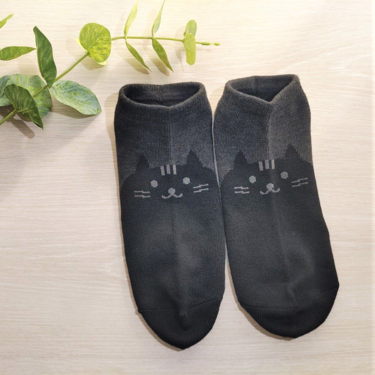 猫なソックス2足組(大人用) 猫なソックス2足組(大人用)