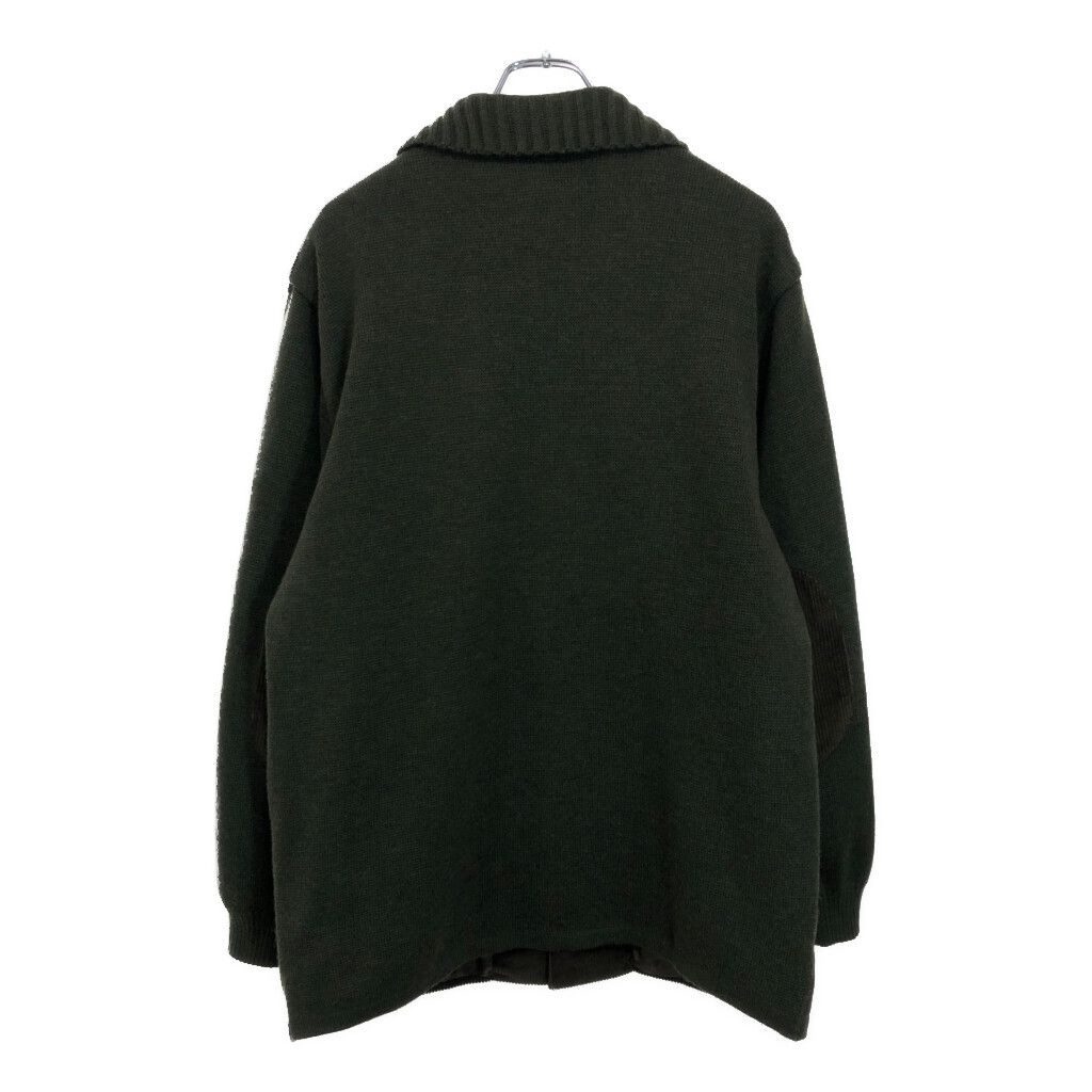 BURBERRY バーバリー コーデュロイ切り替え ニットジャケット オリーブ