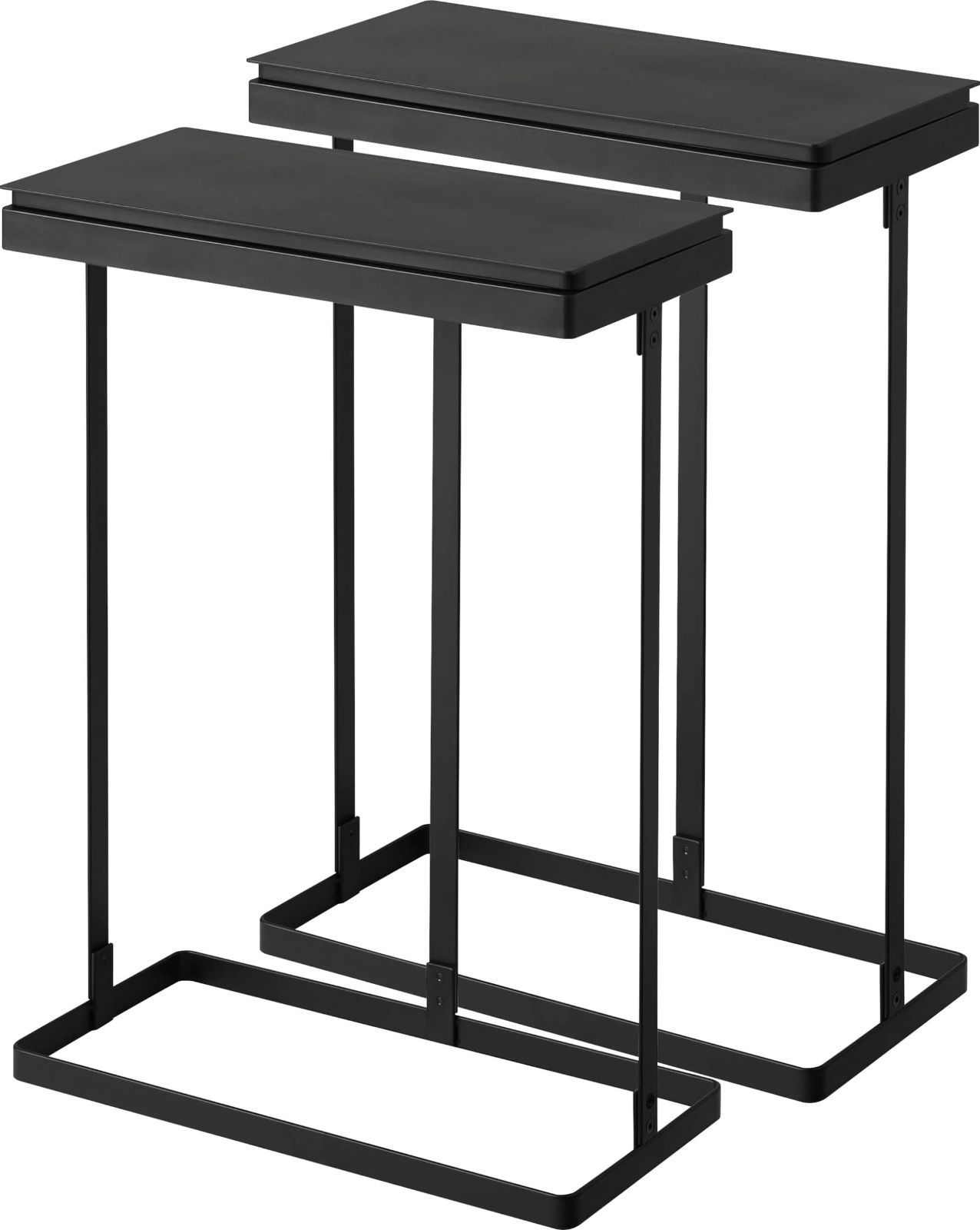 山崎実業 Yamazaki スリム 蓋付き 分別 ゴミ袋ホルダー 45L 横開き 2個組 ブラック W39×D19×H55cm 1つあたり タワー tower ゴミ箱 取り換え簡単 1728