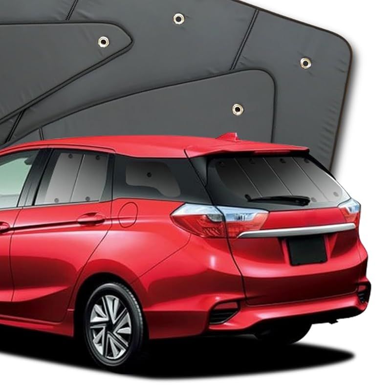 シャトル GK8 9系 カーテン サンシェード 車中泊 グッズ プライバシーサンシェード リア用 対応 01s-c021-re 0